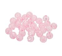 PATIKIL 60pcs Acrylic Beads, 12mm Cute Beads Bulk Spacer Bead Bubble Ab Crystal Plastic Candy Loose Round Pearl Bead,Light Pink