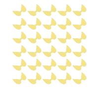 PATIKIL 60Pcs Angel Wings for Crafts, Glitter Mini Angel Wings Ornament Fabric Wings Sew on Doll Patches Embellishment for Hair Accessories DIY Crafts, Yellow