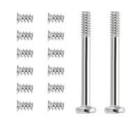 PATIKIL 60Pcs Computer Case Fan Screws Kit, #6-32 x 30mm & M5 x 8mm Long Short PC Cooling Fan Mount Screws for DIY Repair Motherboard Radiators PC Case, (Silver, 30 Pcs of Each)