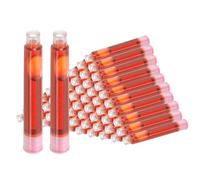 PATIKIL 60Pcs Fountain Pen Ink Cartridges, 3.4mm Bore Diameter Fountain Ink Refill Standard International Refill Cartridges for Pen Writing Business, Light Pink