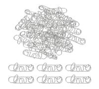 PATIKIL 60pcs Paper Clip, Love Shape Paper Clip Small Cute Rust-Proof Metal Strong Durable Bulk for Office Home Rust-Proof Metal Strong Durable Bulk for Office Home, 34mm, Silver