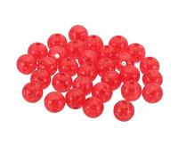 PATIKIL 60pcs Red Acrylic Round Beads, 12mm, Cute Bulk Spacer Bead Bubble Ab Crystal Plastic Candy Loose Pearl Bead