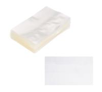 PATIKIL 61x103mm PVC Perforated Shrink Bands, 400Pcs 0.03mm Thick Heat Shrink Seal Wrap Fit for 50ml Essential Oil Bottles Jars Cans Tins, Clear