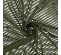 PATIKIL 62 Inch Wide Mesh Fabric Slightly Stretchy for Sewing Backpack Pocket and Straps, Netting Clothes, Netting Bags, Shopping Bags, Dark Green 3 Yard
