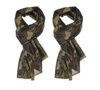 PATIKIL 63"x20" Camouflage Netting Camo Scarf, 2 Pack Camo Netting Veil Desert Mesh Scarves for Outdoor Sports, Jungle Camo