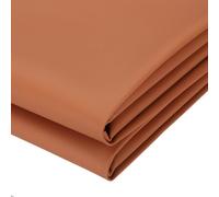 PATIKIL 63x39.4in Faux Leather Sheets, Faux Leather Fabric Sheets Vinyl Fabric Synthetic Soft Waterproof PU for Replacement Upholstery Car, Light Brown