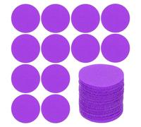 PATIKIL 64Pcs Carpet Spots for Classroom, 2 Inch Small Circle Floor Dots Markers Carpet Spot Markers for Teacher Elementary Preschool Supplies, Dark Purple
