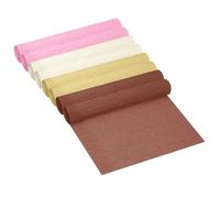 PATIKIL 65.6ft Crepe Paper Roll, 8 Roll 4 Colors 10" Width Soft Paper Streamer Sheet for Craft Flower Making Wrapping Party Birthday Wedding Decoration Christmas, Brown Pink Series