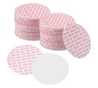 PATIKIL 65mm/2.5inch Foam Lid Liner, 100Pcs PS Foam Resistant Tamper Pressure Sensitive Seal for Bottle Cap Liners Seals, White Red