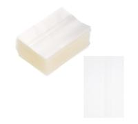 PATIKIL 65x100mm PVC Perforated Shrink Bands, 1000Pcs 2 Mil Thick Heat Shrink Seal Wrap Fit for 1.25"-1.5" Cap Diameter Essential Oil Bottles Jars Cans Tin, Clear