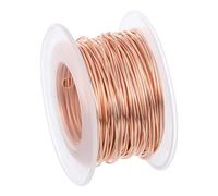 PATIKIL 66 Feet 99.9% Solid Bare Copper Wire, 18 Gauge Pure Copper Wire 1mm Soft Beading Wire Metal Plant Stem Ties for Jewelry Craft (20m)