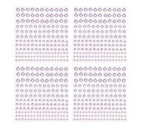 PATIKIL 660 Pcs Acrylic Gem Sticker, 4 Size 3/4/5/6mm Self Adhesive Rhinestones Face Gem Stones Bling Jewelry for Nail Art Craft Clothes DIY Makeup Decoration Party, Light Purple