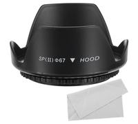 PATIKIL 67mm Camera Lens Hood, Flower Lens Hood Protector with Cloth for Anti-Reflection Blocks Excess Sunlight Enhance Camera Photography for Nikon, for Fujifilm, for Pentax, for Leica