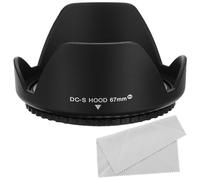 PATIKIL 67mm Camera Lens Hood, Reversible Flower Lens Hood Protector with Cloth for Anti-Reflection Blocks Excess Sunlight Enhance Photography for Nikon, for Fujifilm, for Pentax