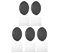 PATIKIL 67mm Lens Cap, 5 Pack Sides Pinch Snap Camera Lens Cover for Front Lens with Cloth, Suitable for 67mm Thread Universal DSLR Lenses for Nikon, for Fujifilm, for Pentax, for Leica