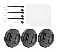 PATIKIL 67mm Lens Cap Set, 3Pack Center Pinch Snap Camera Lens Cover for Front Len Suitable for 67mm Thread Universal DSLR Lenses for Nikon, for Fujifilm, for Pentax, for Leica