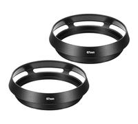 PATIKIL 67mm Lens Hood, 2Pcs Standard Vented Matte Surface Anti-reflective Inside Hollow Lens Hood for Universal Camera Lens, Black for Nikon, for Fujifilm, for Pentax, for Leica