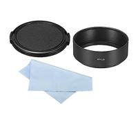 PATIKIL 67mm Lens Hood, Standard Focus Frosted Surface Anti-reflective Inside Hood with Cap and Cleaning Cloth for Camera Lens, Black for Nikon, for Fujifilm, for Pentax, for Leica