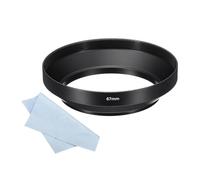 PATIKIL 67mm Lens Hood, Wide Angle Matte Surface Anti-reflective Inside Hood with Cleaning Cloth for Camera Lens, Black for Nikon, for Fujifilm, for Pentax, for Leica