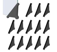 PATIKIL 68x5 mm Plastic Triangle Corner Protector, 60 Pcs Glass Corner Protectors Table Guard Covers for Furniture Glass Wood Steel Mirror Ceramic Tile, Black