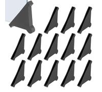 PATIKIL 68x6 mm Plastic Triangle Corner Protector, 60 Pcs Glass Corner Protectors Table Guard Covers for Furniture Glass Wood Steel Mirror Ceramic Tile, Black