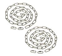 PATIKIL 6ft Lighting Hanging Chain, 2pcs Metal Looping Chain with Quick Link Screw Lock Connectors for Plant Pot Chandelier Pendant Light Fixture, Bronze
