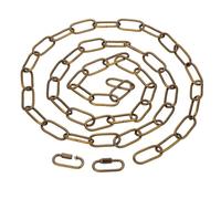 PATIKIL 6ft Lighting Hanging Chain, Metal Looping Chain with Quick Link Screw Lock Connectors for Hanging Plant Pendant Chandelier Light Fixture, Gold Bronze