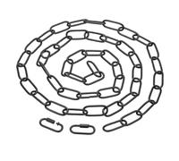 PATIKIL 6ft Lighting Hanging Chain, Metal Looping Chain with Quick Link Screw Lock Connectors for Hanging Plant Pendant Chandelier Light Fixture, Black