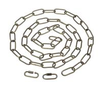 PATIKIL 6ft Lighting Hanging Chain, Metal Looping Chain with Quick Link Screw Lock Connectors for Hanging Plant Pendant Chandelier Light Fixture, Bronze