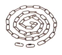 PATIKIL 6ft Lighting Hanging Chain, Metal Looping Chain with Quick Link Screw Lock Connectors for Hanging Plant Pendant Chandelier Light Fixture, Red Bronze