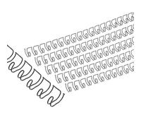 PATIKIL 6mm (1/4") Double Loop Wire Binding Combs, 100 Pcs Metal Twin Loop Binding Coils 20 Sheet Capacity 3:1 Pitch 32 Ring Binding Spines, Black