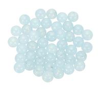 PATIKIL 6mm Aventurine Beads, 45 Pcs Round Natural Gemstone Beads Smooth Stone Beads Jade Loose Beads for Bracelet Necklace Jewelry Making DIY, Grey Blue