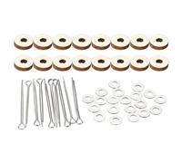 PATIKIL 6mm Doll Joints, 8 Set Removable Cotter Pin Joints Connector and Fiberboard Tray for Bear Limbs Making Head DIY Crafts Accessories