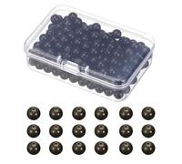 PATIKIL 6mm Natural Stone Beads Golden Obsidian, 200 Pcs Round Loose Gemstone Beads Spacer Beads for Bracelet Necklace Earrings Jewelry Making, Dark/Brown