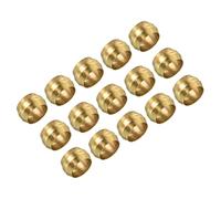 PATIKIL 6mm Tube Brass Compression Sleeve Ferrules, 10 Pack Brass Compression Fittings