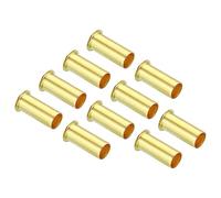 PATIKIL 6mm Tube OD Brass Compression Insert, 10 Pack Insert Tube Support Compression Sleeve Fitting Assortment Kit for Air Water Gas Hose