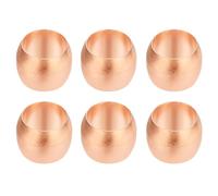 PATIKIL 6mm Tube OD Compression Sleeves Ferrules, 6pcs Copper Ferrule Fitting Compression Fitting Assortment Kit for Air Water Gas
