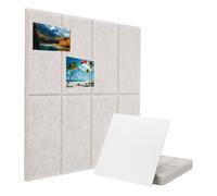 PATIKIL 6Pack Felt Wall Tiles, 12 x 12 Inches Self-Adhesive Felt Board Bulletin Board Panels Wall for Home Office Decor Pictures Photos, Camel