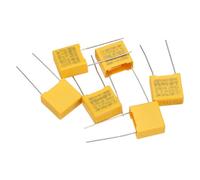 PATIKIL 6Pcs 0.15uF 275V Polypropylene Safety Capacitor 13x12x6mm 10mm Pin Pitch