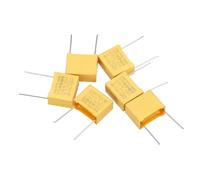 PATIKIL 6Pcs 0.47uF 275V Polypropylene Safety Capacitor 18x14x8mm 15mm Pin Pitch