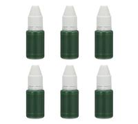 PATIKIL 6Pcs 10ml Stamp Pad Ink Refill, Pale Green Pigment Ink for Office Stamps and Artistic Creation