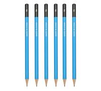 PATIKIL 6Pcs 7H Drawing Pencils for Sketching, Hexagonal Sketch Pencils for Drawing Writing Art Sketching Artists Beginners, Blue/Black
