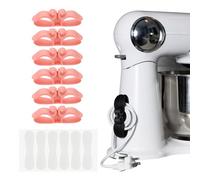 PATIKIL 6Pcs Cord Organizer for Appliances, Kitchen Silicone Appliance Cord Organizer Stick on Wire Wrapper for Kitchen Appliances Pressure Cooker, Pink