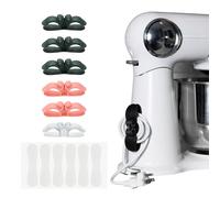 PATIKIL 6Pcs Cord Organizer for Appliances, Kitchen Silicone Appliance Cord Organizer Stick on Wire Wrapper for Kitchen Appliances Pressure Cooker, Pink/Dark Green/Clear