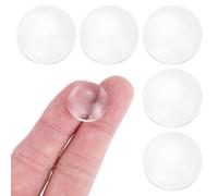 PATIKIL 6Pcs Diameter 18mm Flat Convex Lens, Height 6.5mm Acrylic Optical Lens