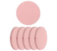 PATIKIL 6Pcs Diatomite Coasters, 3.9" Round Instant Drying Water Absorbing Stone Tray Diatomaceous Coasters Set of 6 for Desk Cups Drinks Cosmetic Bottles Soap, Pink