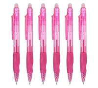 PATIKIL 6Pcs Erasable Gel Pens, 0.5mm Retractable Fine Point Heat Erasable Marking Pen Smooth Writing Fabric Markers for Sewing Drawing Writing Planner, Light Pink Ink