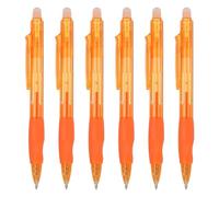 PATIKIL 6Pcs Erasable Gel Pens, 0.5mm Retractable Fine Point Heat Erasable Marking Pen Smooth Writing Fabric Markers for Sewing Drawing Writing Planner, Orange Ink