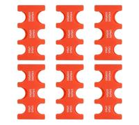 PATIKIL 6Pcs Japanese Coin Holder, Portable JPY Coin Organiser Dispenser Hard Case Storage 6 Slots, Great for Home, Office, Collection, Orange