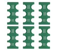 PATIKIL 6Pcs Japanese Coin Holder, Portable JPY Coin Organiser Dispenser Hard Case Storage 6 Slots, Great for Home, Office, Collection, Green